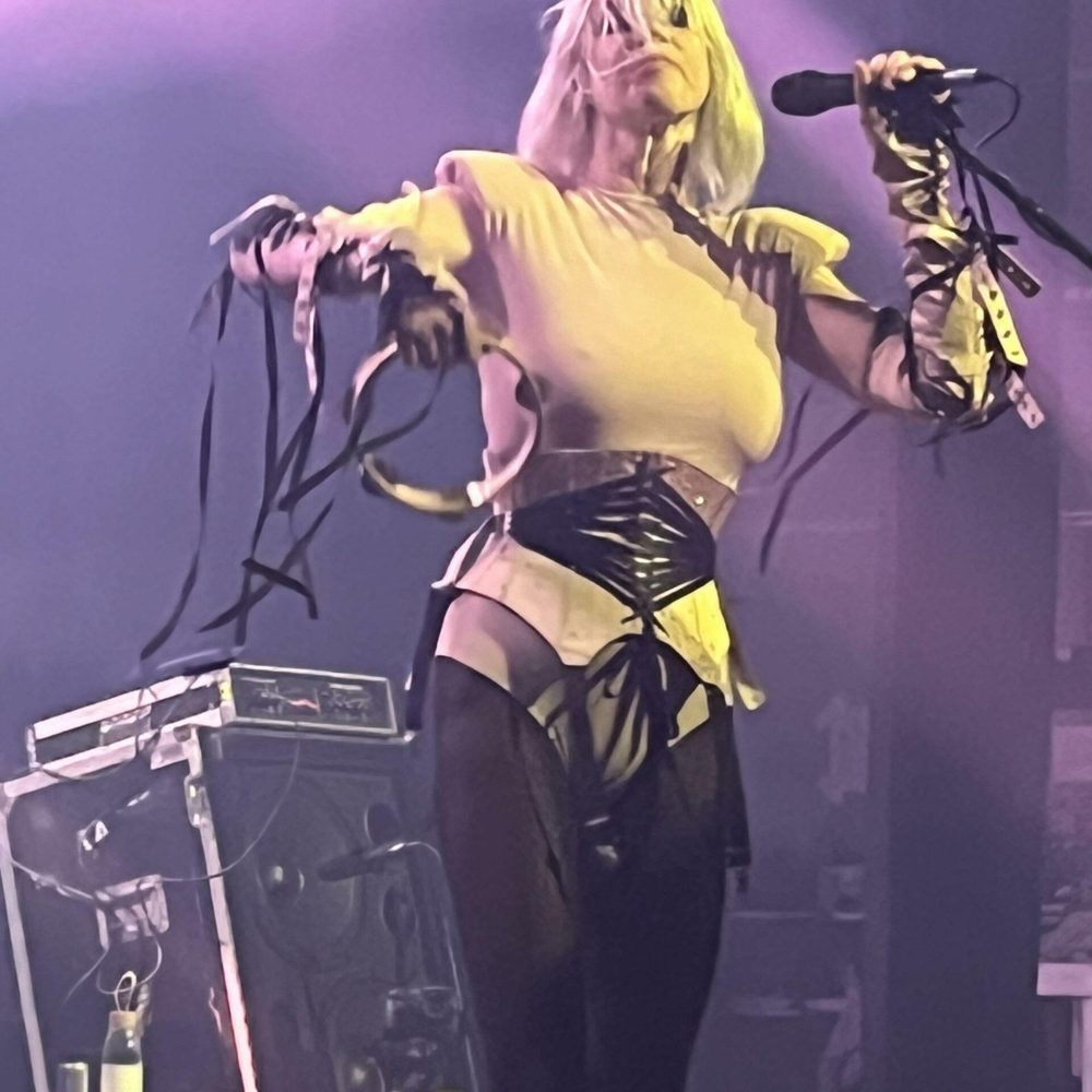 Chanteuse de Vive la fête, en concert avec le groupe à l'Aéronef de Lille